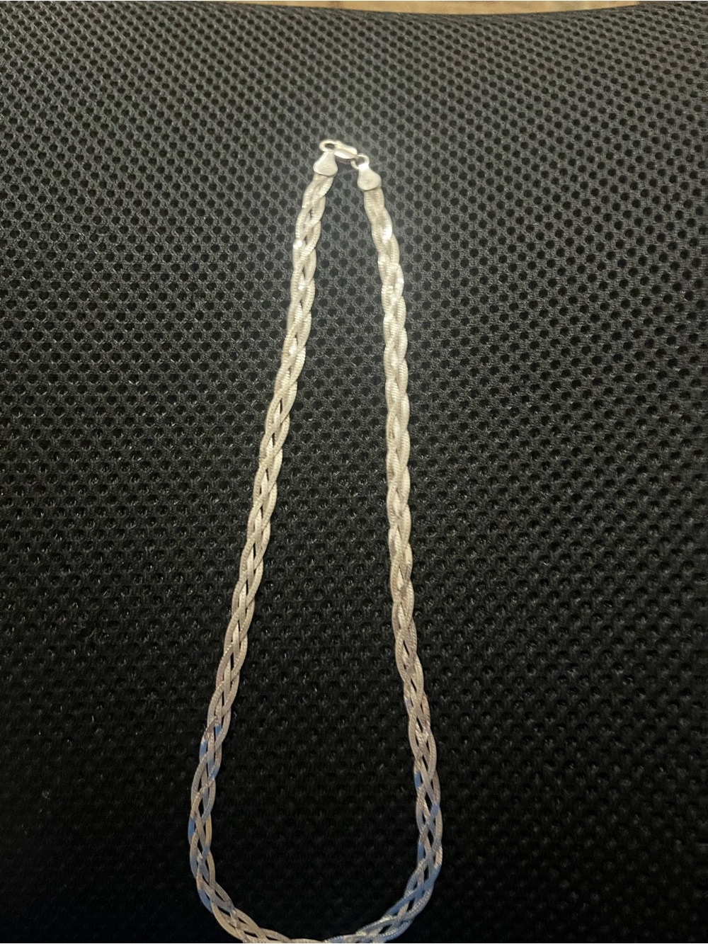Sterling Silver Braided Rope Necklace - Silver Women Jewelry